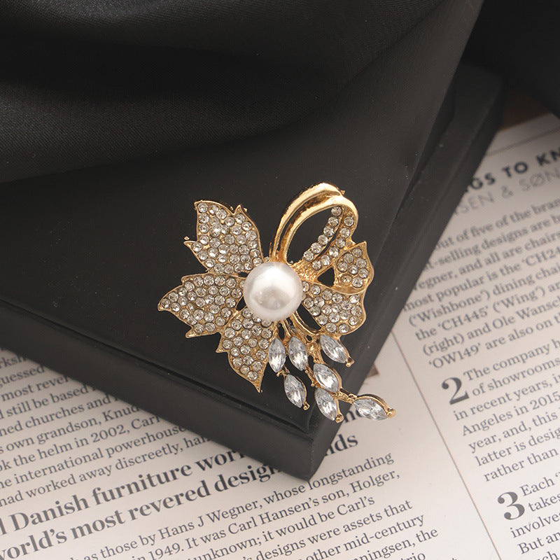New Alloy Brooch High Sense Niche High-end Pin Coat Suit High-end All-match Corsage Maisonore