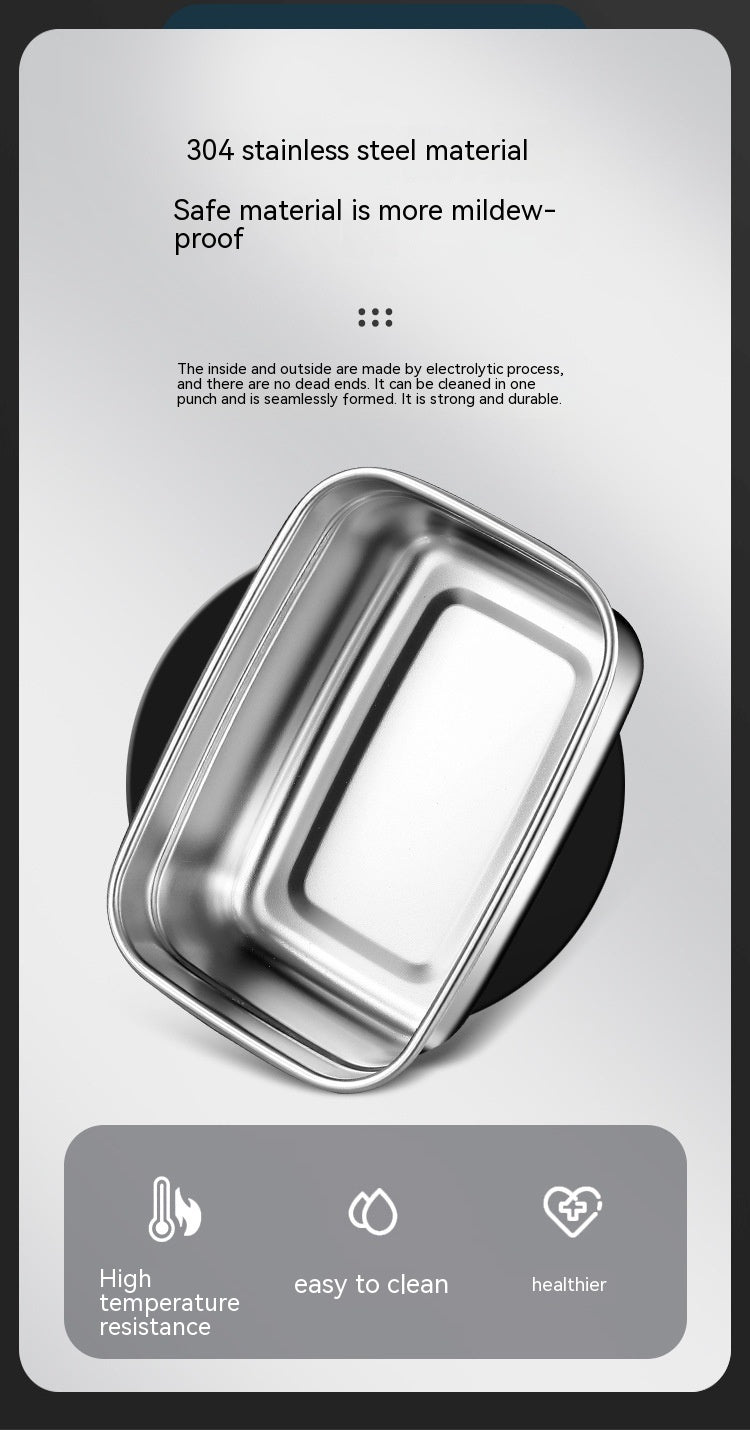 Stainless Steel Crisper Sealed Refrigerator Freezing Storage Box Maisonore