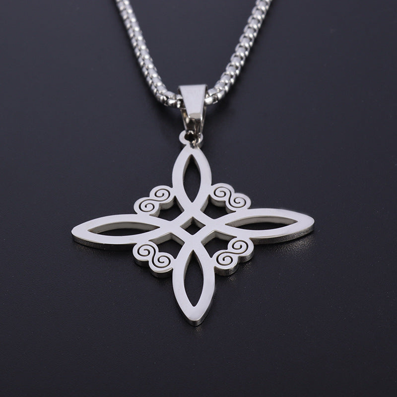 Sweet Classic Witch Knot Bracelet Ring Women's Stainless Steel Maisonore