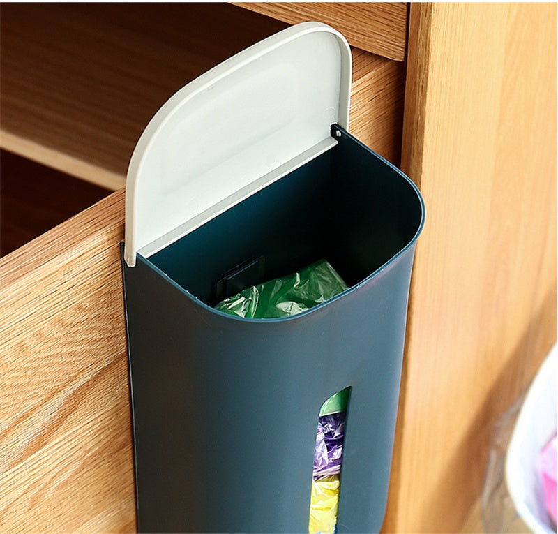Wall-mounted Removable Kitchen Large-capacity Non-perforated Non-marking Plastic Bag Storage Box Maisonore