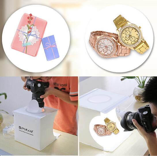 2 LED panels mini folding portable studio Maisonore