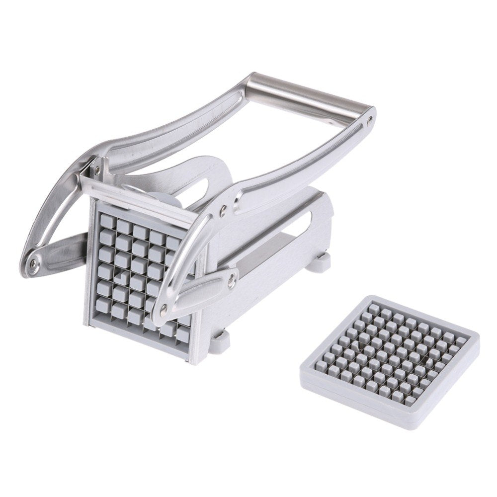 kitchen gadgets 2 Blades Potato Cutter Chopper Stainless French Fries Slicer for kitchen cortador de vegetales Home Kitchen Tool Maisonore
