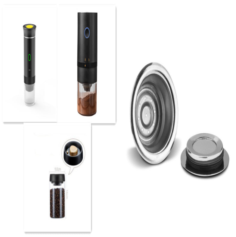 Electric Grinder Coffee Travel Handy 3 In1 Espresso Portable Coffee Espresso Maker Machine Cafe Portable Capsule Coffee Machine Kitchen Gadgets Maisonore