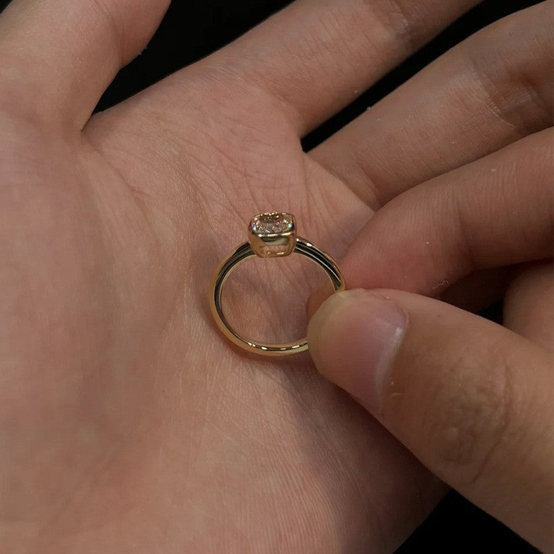 Vintage Single Diamond Ring For Women maisonore shop