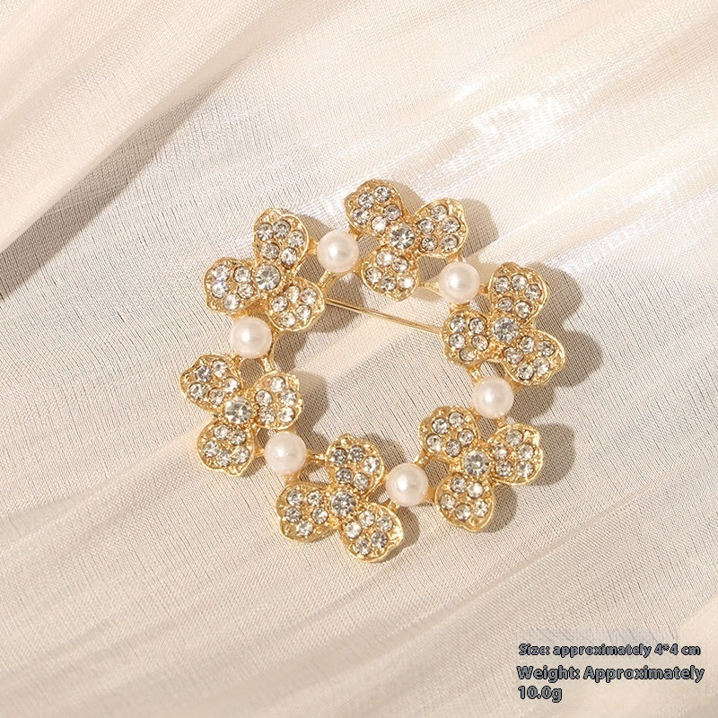New Alloy Brooch High Sense Niche High-end Pin Coat Suit High-end All-match Corsage Maisonore