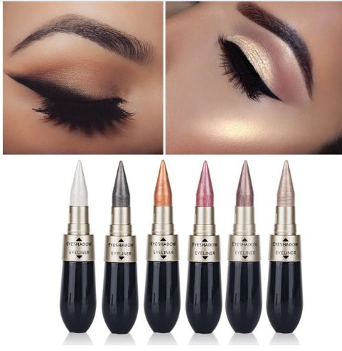 Double head six color eyeshadow black eyeliner Maisonore