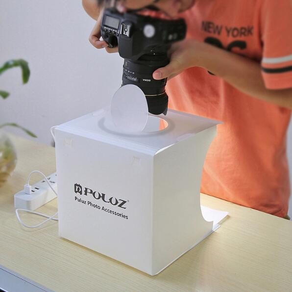 2 LED panels mini folding portable studio Maisonore