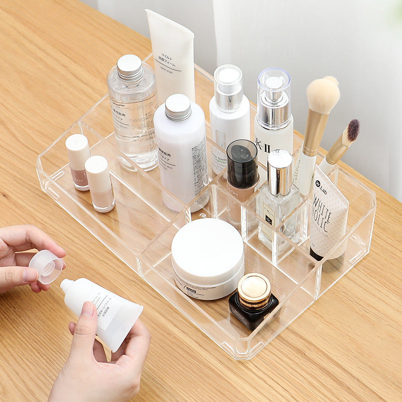 Transparent Plastic Makeup Table Finishing Box, Cosmetic Storage Box Maisonore