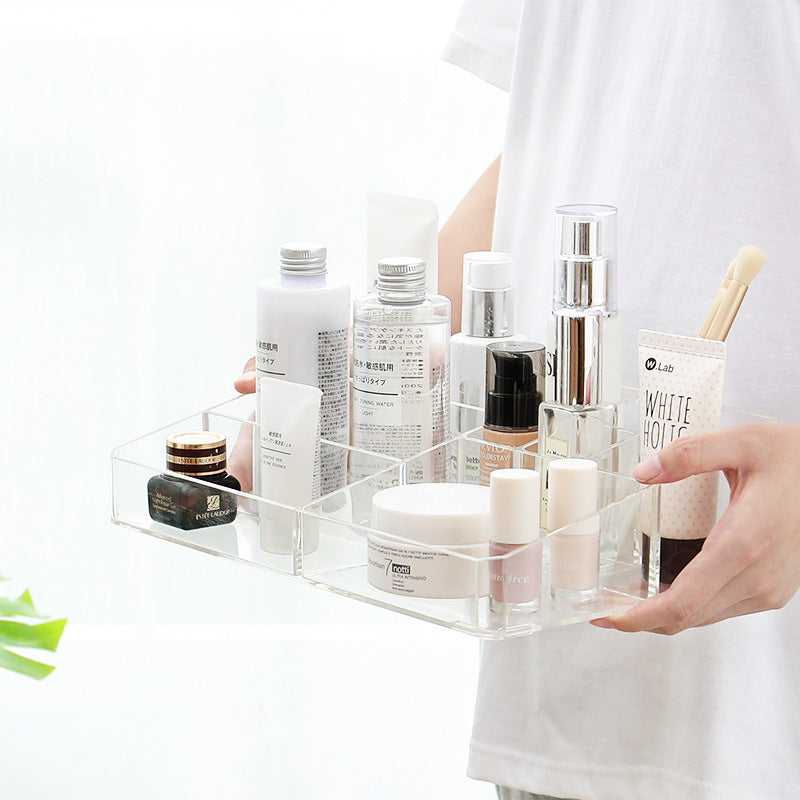Transparent Plastic Makeup Table Finishing Box, Cosmetic Storage Box Maisonore