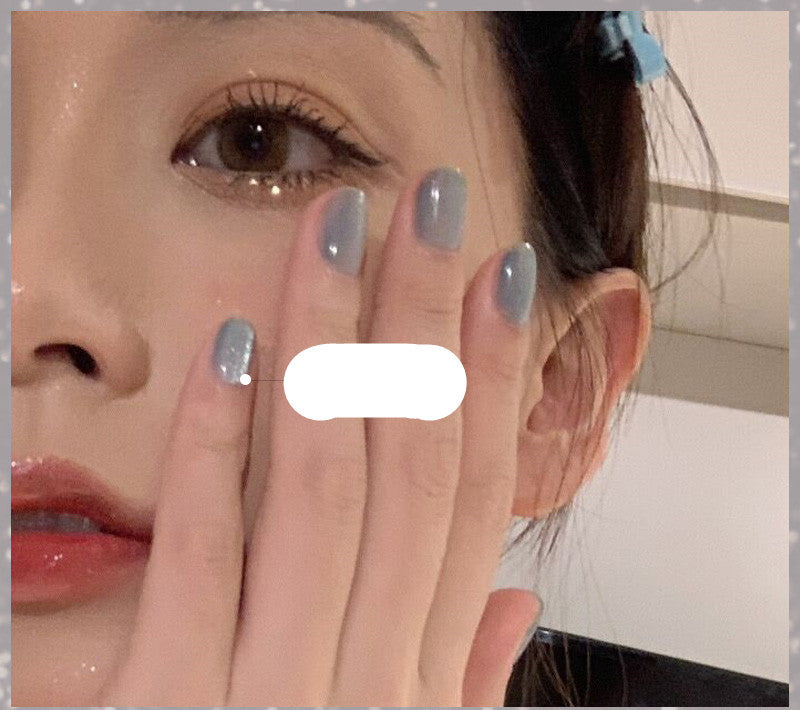 Milk Tea Crystal Stone Cat Eye Nail Polish Maisonore