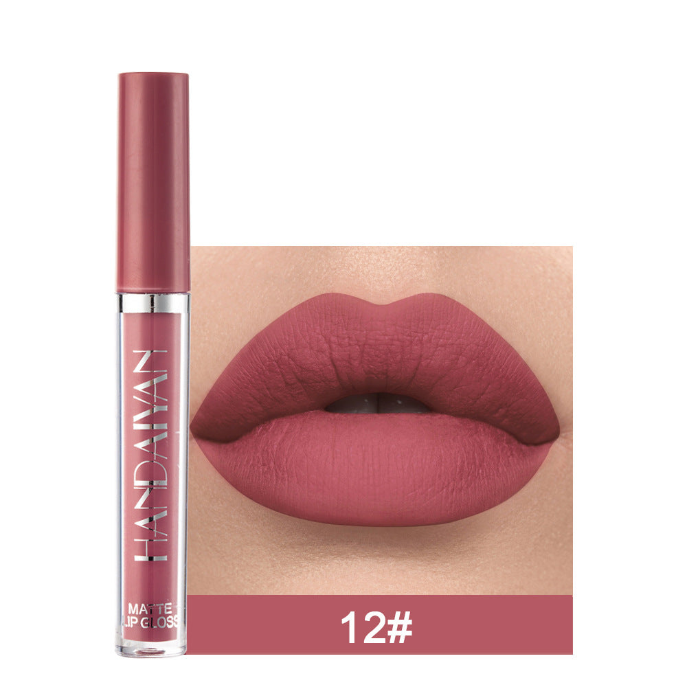 Matte Non-stick Cup Lip Gloss, Non-fading Matte Liquid Lipstick Maisonore