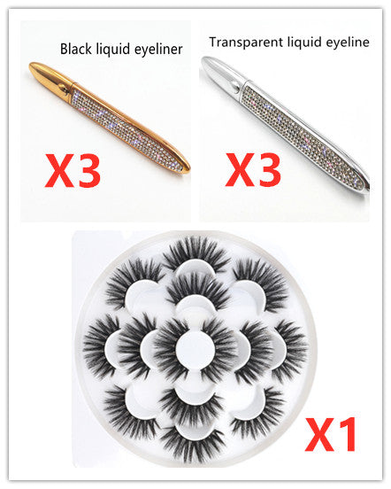 False Eyelashes Self-adhesive Eyeliner Multicolor Maisonore