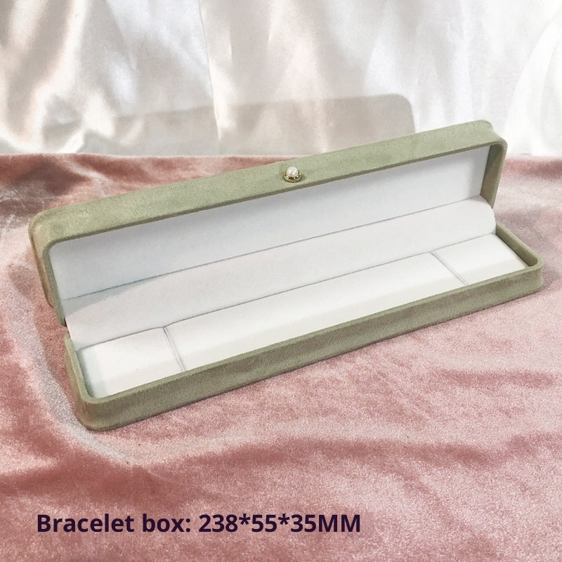 Fashion Flannel Waist-tight Jewelry Box Pearl Buckle Maisonore