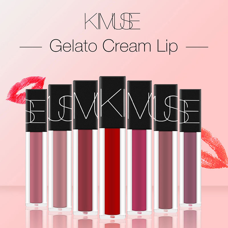 KIMUSE Makeup Matte Smooth Lipstick Liquid Lipstick Matte Waterproof Lips Makeup Cosmetic Long Lasting Matte Lipstick Makeup Maisonore