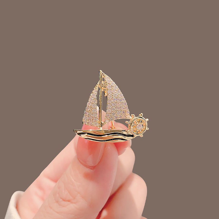 New Alloy Brooch High Sense Niche High-end Pin Coat Suit High-end All-match Corsage Maisonore