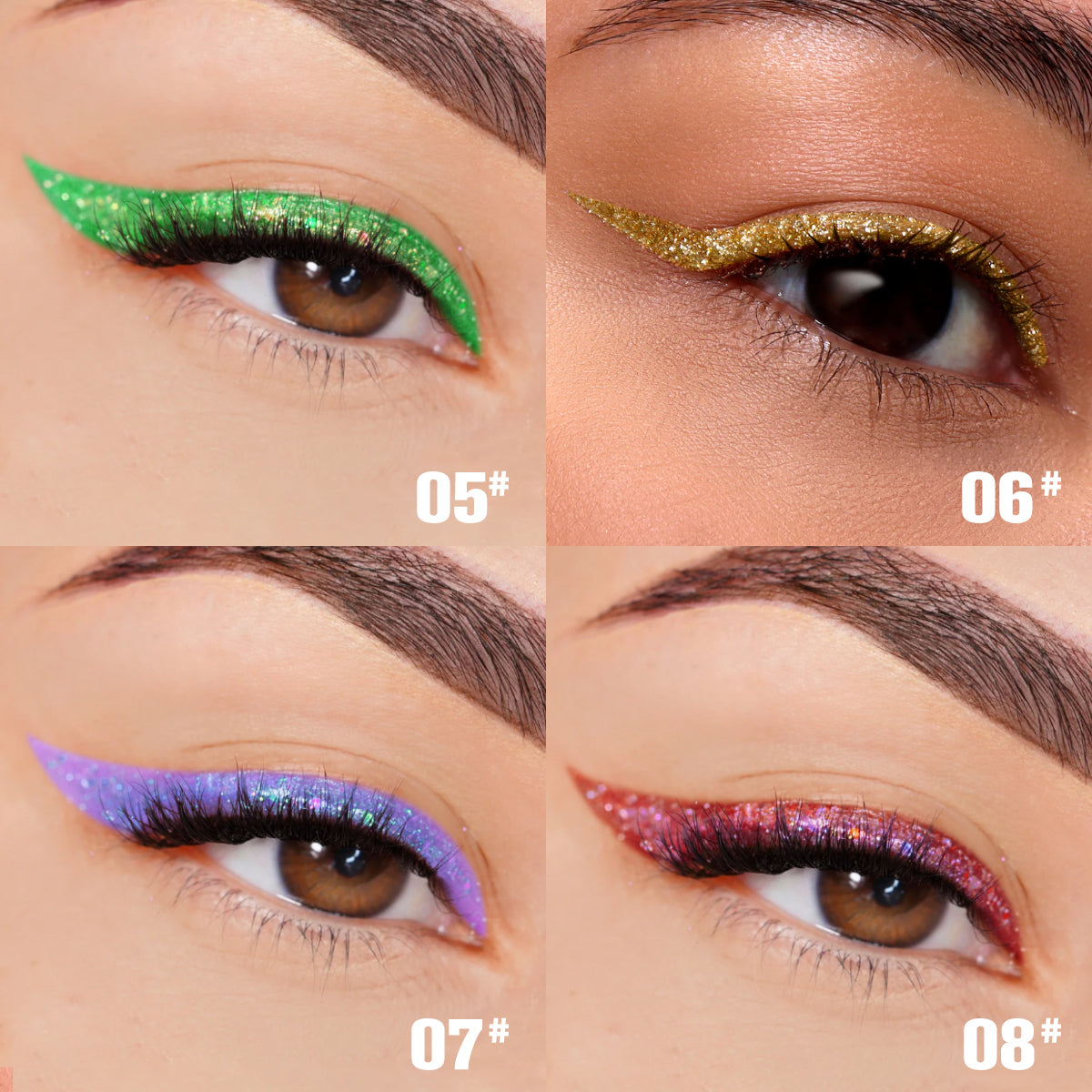 PHOFAY Liquid Glitter Eyeliner Set Maisonore