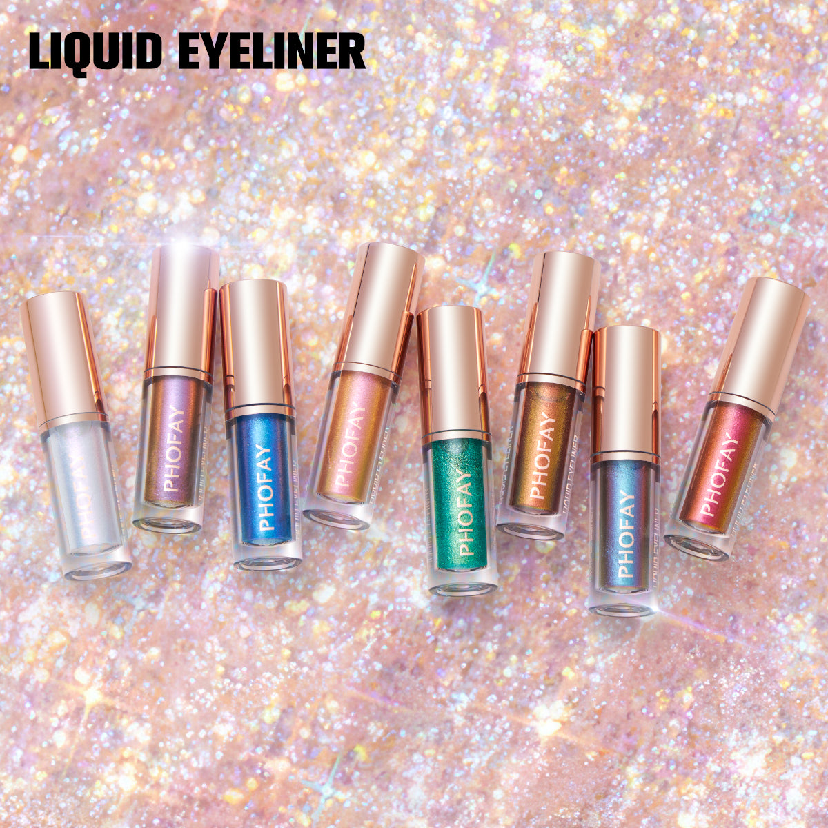 PHOFAY Liquid Glitter Eyeliner Set Maisonore