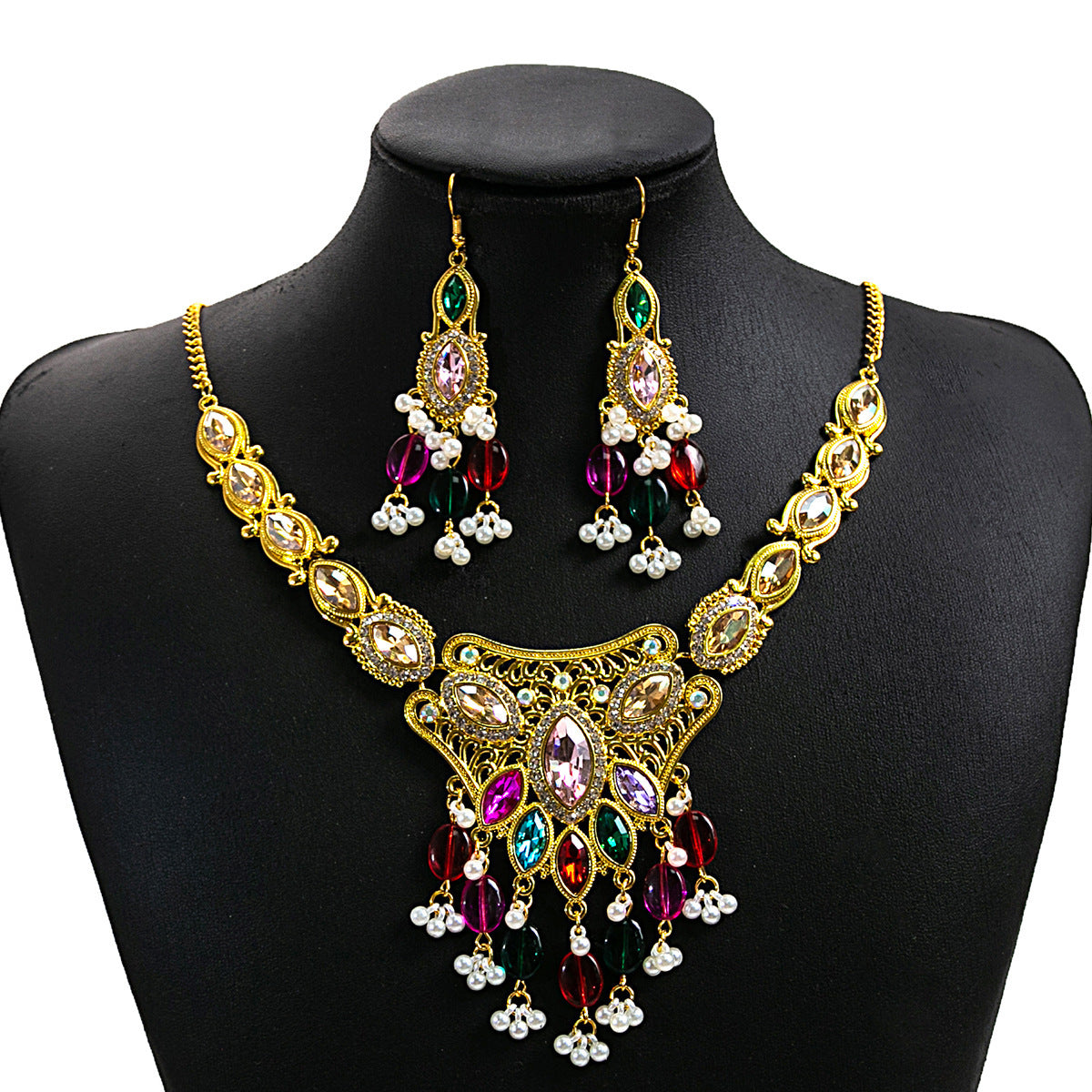 European And American Luxurious Exaggerating Jewelry Suit Retro maisonore shop