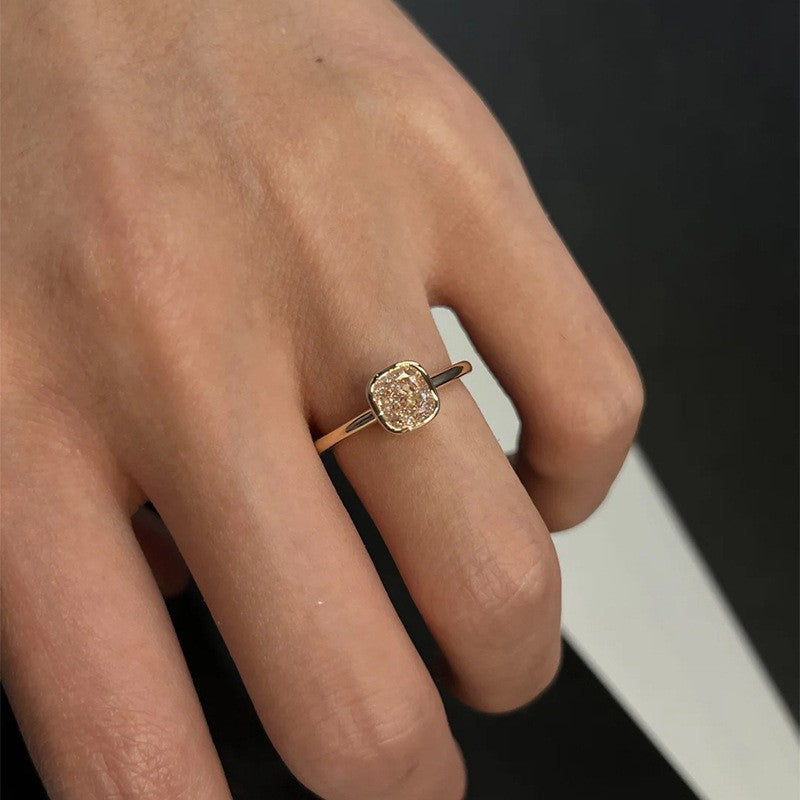 Vintage Single Diamond Ring For Women maisonore shop