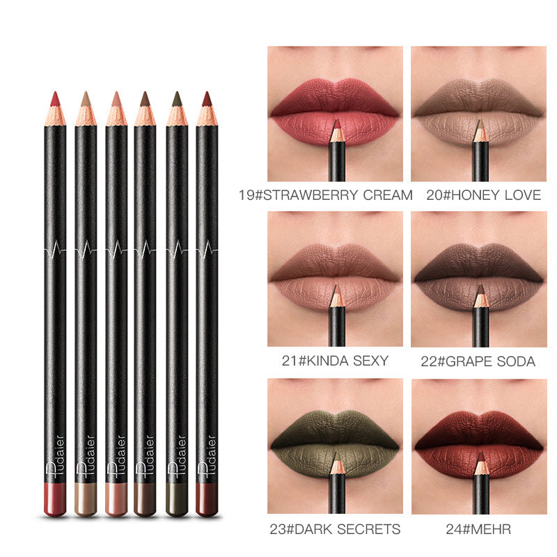 36 Color Lip Liner Waterproof Non-smudge Nude Color Maisonore