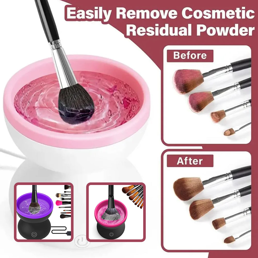 Electric Makeup Brush Cleaner Machine Portable Automatic USB Cosmetic Brush Cleaner Tools For All Size Beauty Makeup Brushes Set maisonore shop