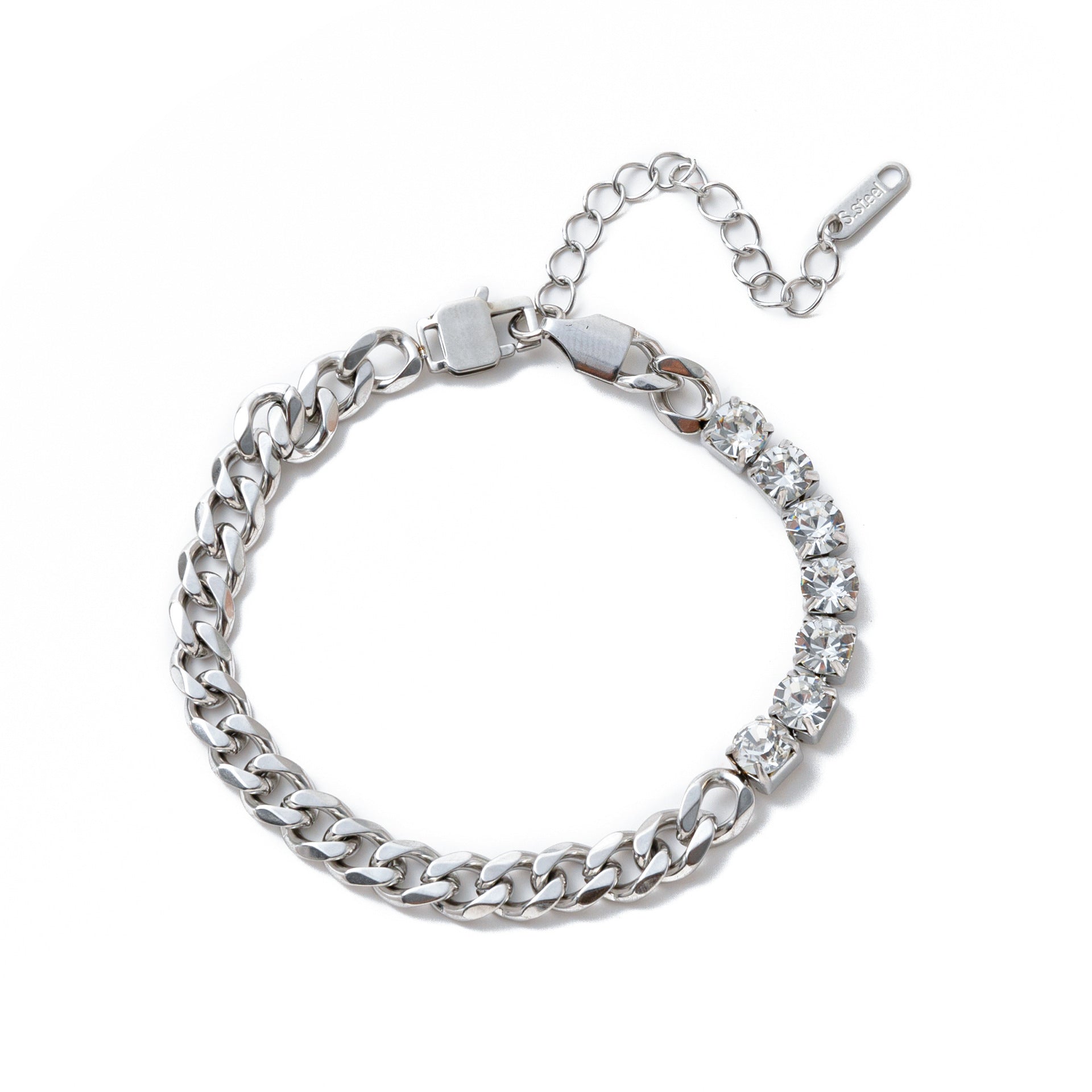 Electroplating Gold Hip-hop Titanium Steel Bracelet Necklace Color Protection maisonore shop