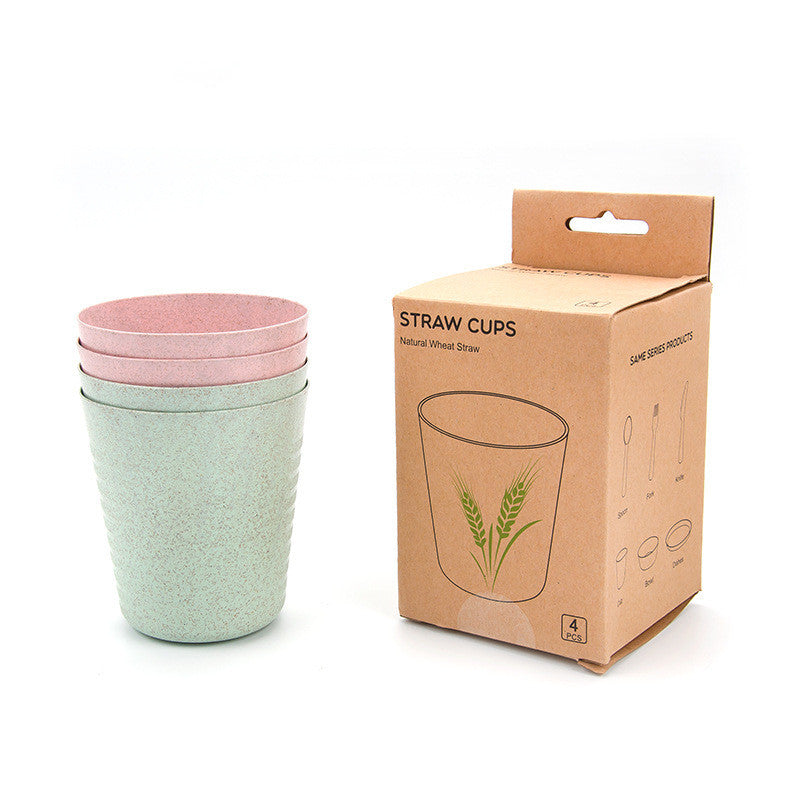 Wheat Straw Cutlery Set, Cups, Dishes, Forks, Spoons, Drop-Proof Dishes Wholesale Maisonore