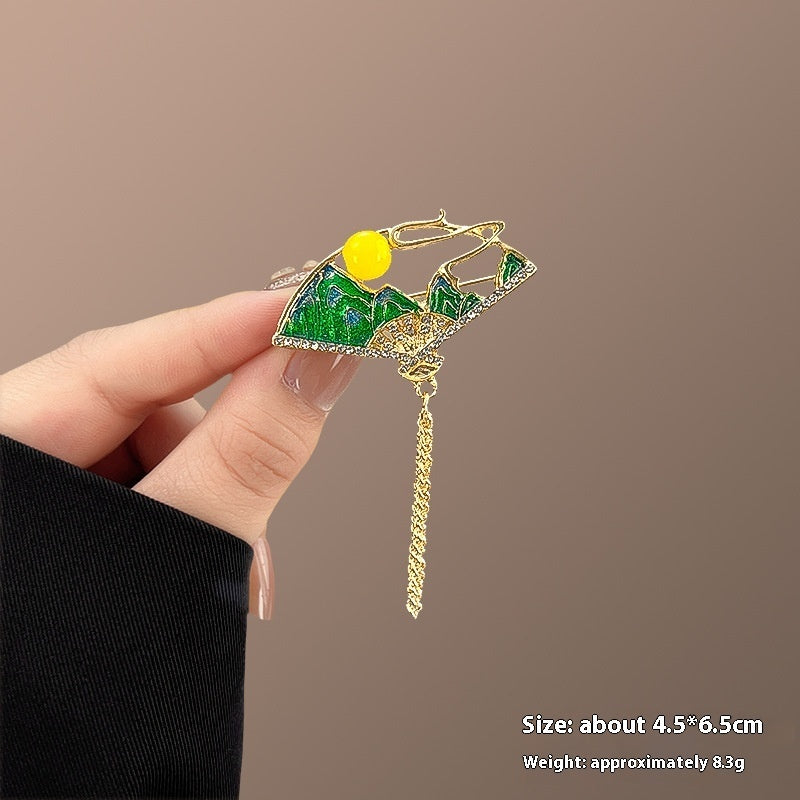 New Alloy Brooch High Sense Niche High-end Pin Coat Suit High-end All-match Corsage Maisonore