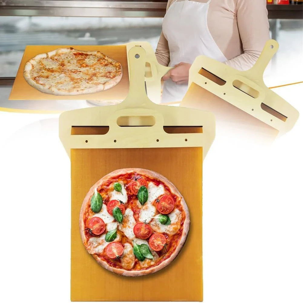 Kitchen Gadgets Sliding Pizza Shovel Non Stick Pizza Smooth Cutting Board Storage Transfer Board Kitchen Baking Tool Maisonore