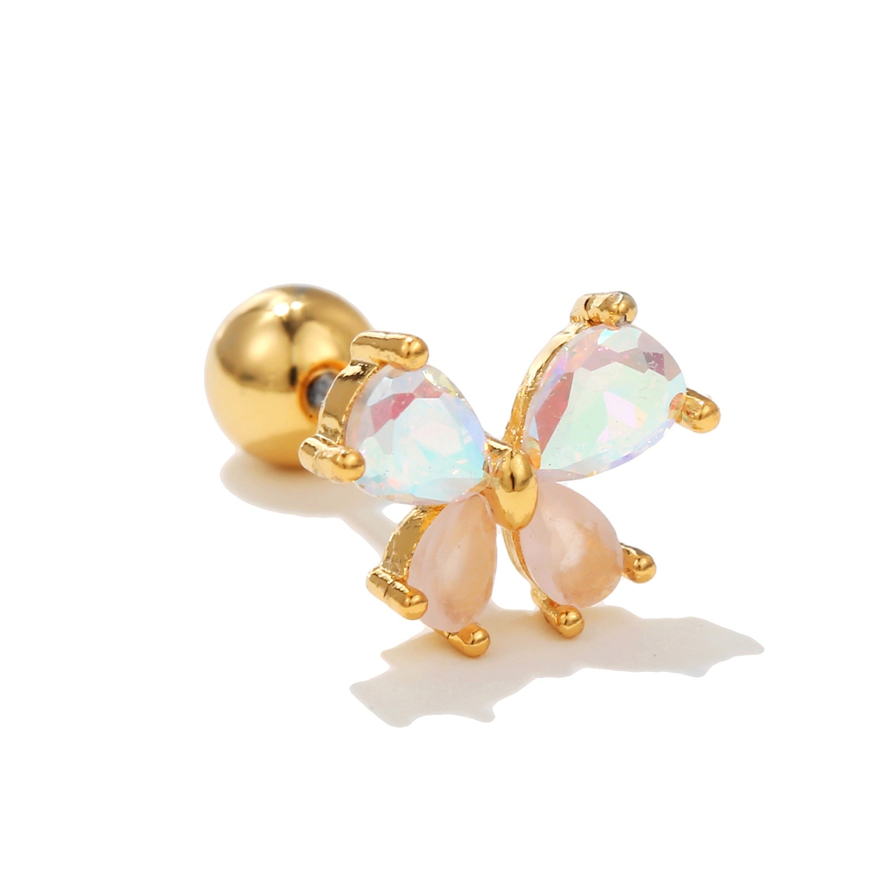 Korean-style Tassel Flower Screw Ball Ear Cartilage Piercing Maisonore