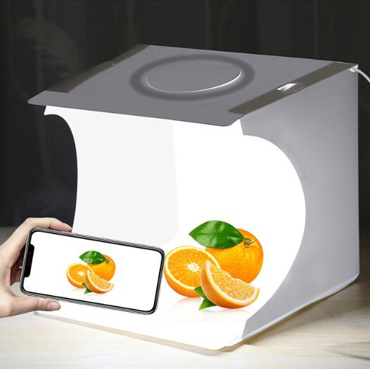 2 LED panels mini folding portable studio Maisonore