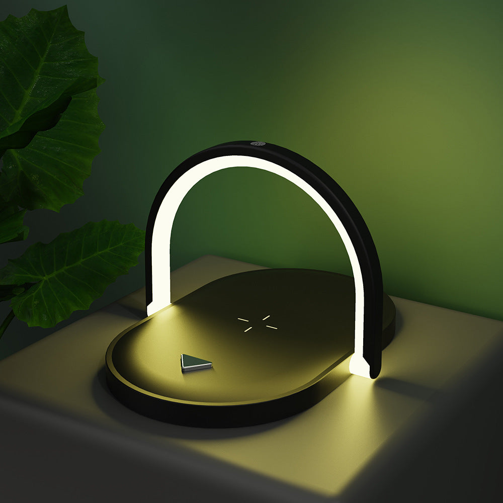 3 In 1 Foldable Wireless Charger Night Light Wireless Charging Station Stonego LED Reading Table Lamp 15W Fast Charging Light Maisonore