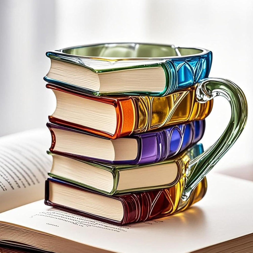 Painted Book Coffee Cup Unique Book Stacking Coffee Cup Maisonore