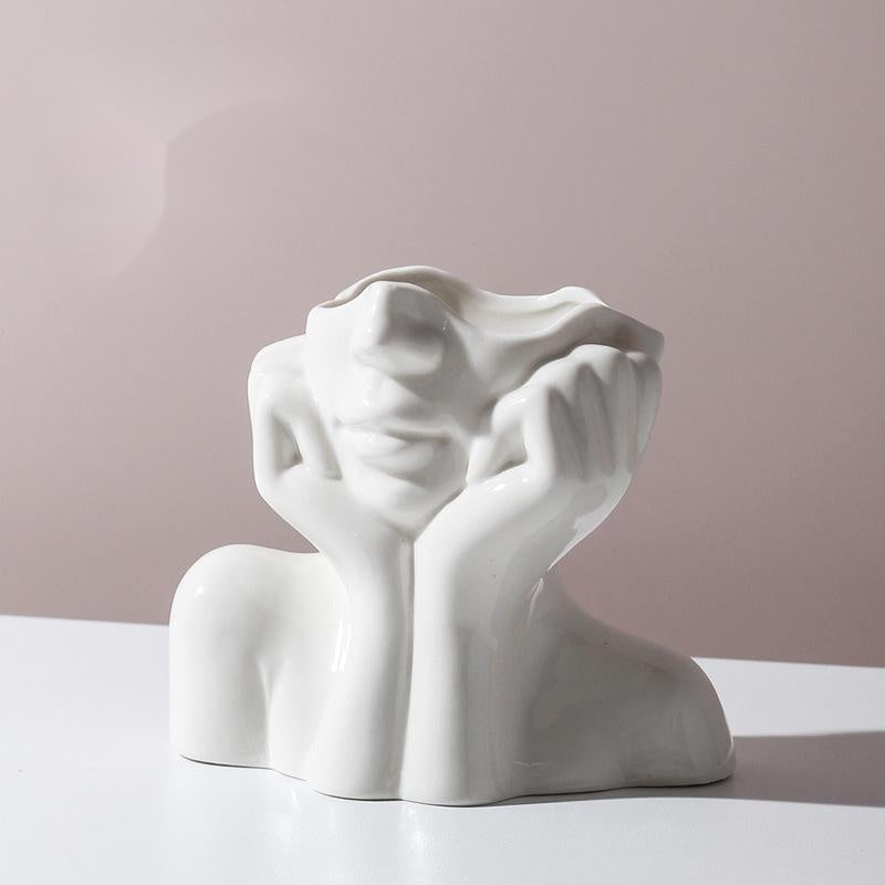 Human Body Shape Ceramic Vase maisonore shop