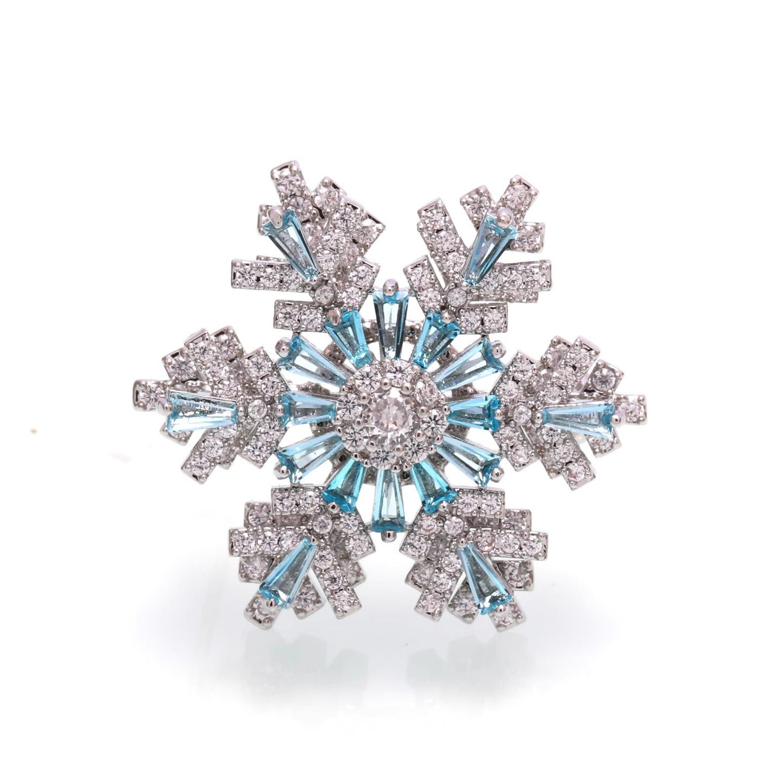 Luxury Good Luck Comes Brooch High-end Women's Exquisite Spinning Snowflake Pin Niche Design Corsage Maisonore