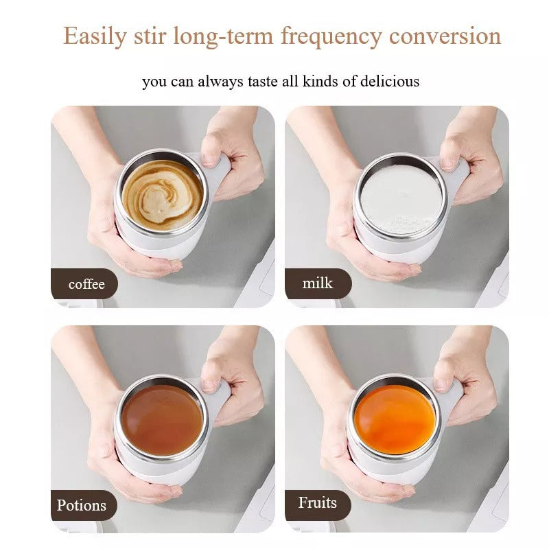 Rechargeable Model Automatic Stirring Cup Coffee Cup High Value Electric Stirring Cup Lazy Milkshake Rotating Magnetic Water Cup maisonore
