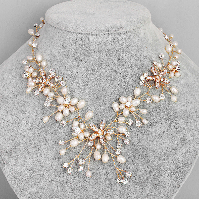 Pearl necklace and earring set Maisonore