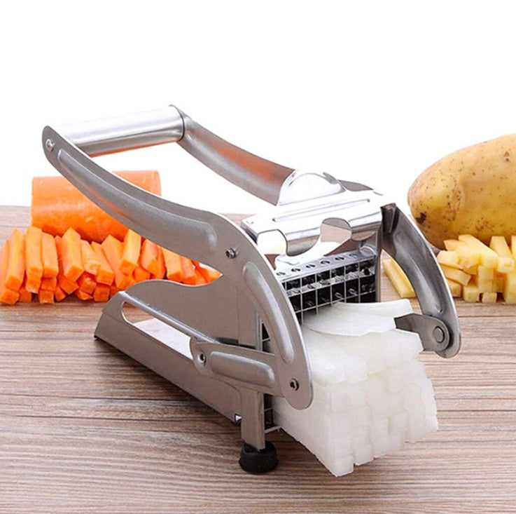 kitchen gadgets 2 Blades Potato Cutter Chopper Stainless French Fries Slicer for kitchen cortador de vegetales Home Kitchen Tool Maisonore