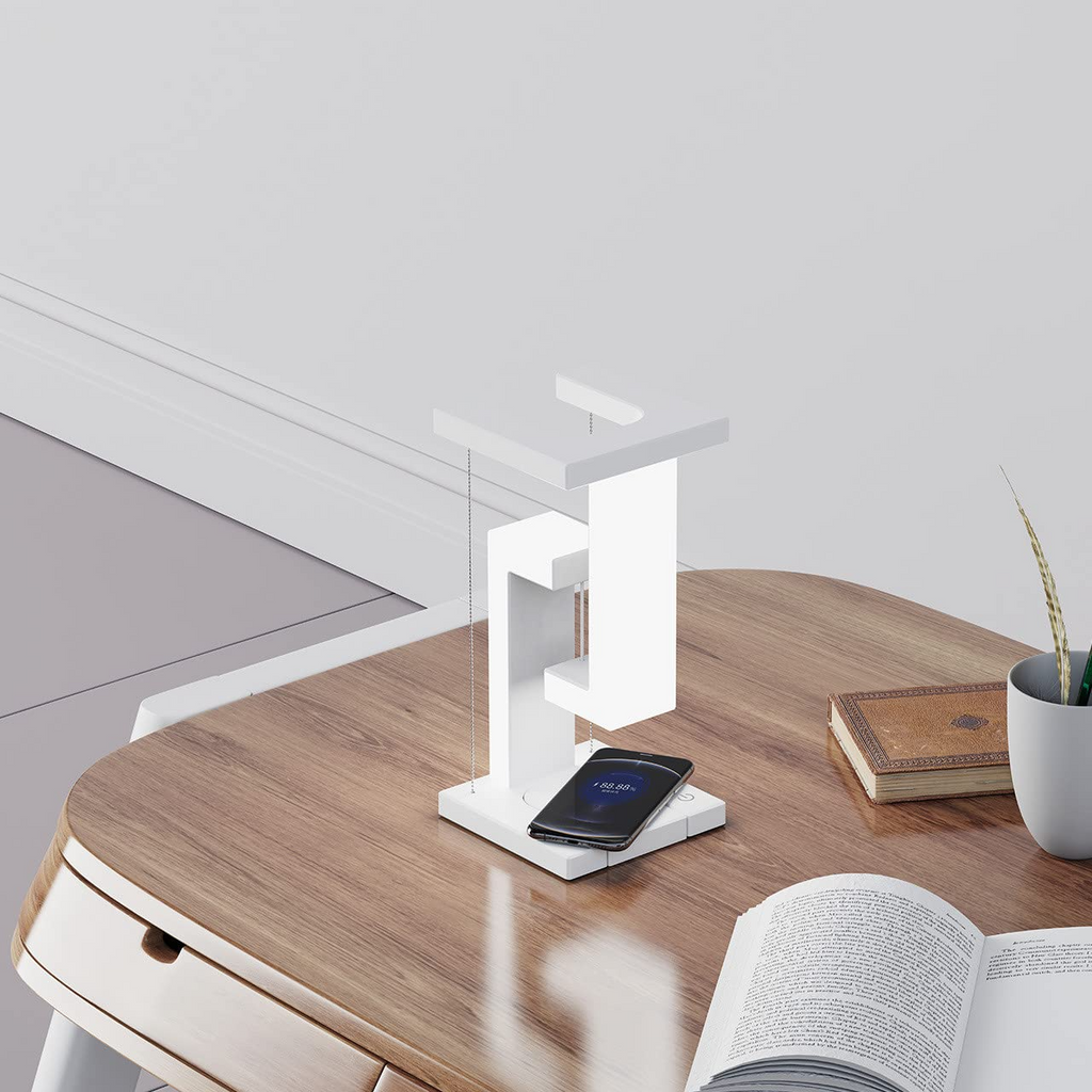Creative Smartphone Wireless Charging Suspension Table Lamp Balance Lamp Floating For Home Bedroom Maisonore
