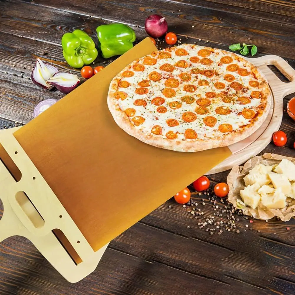 Kitchen Gadgets Sliding Pizza Shovel Non Stick Pizza Smooth Cutting Board Storage Transfer Board Kitchen Baking Tool Maisonore