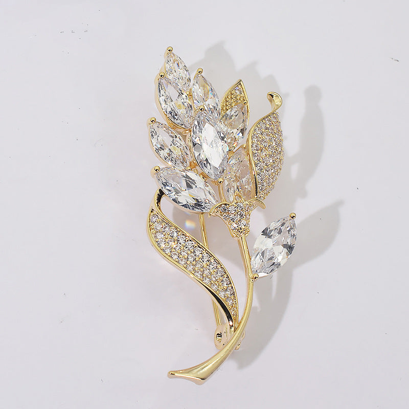 New Alloy Brooch High Sense Niche High-end Pin Coat Suit High-end All-match Corsage Maisonore