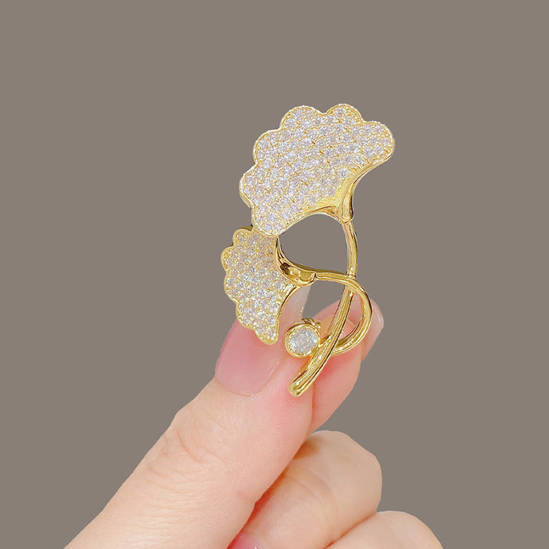 New Alloy Brooch High Sense Niche High-end Pin Coat Suit High-end All-match Corsage Maisonore