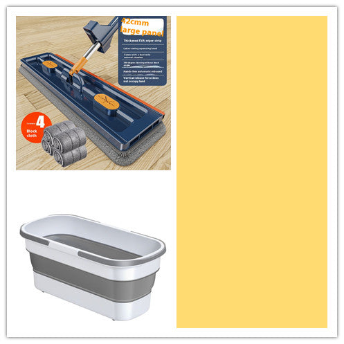 New Style Large Flat Mop 360 Rotating Mop Suitable Various Types Flooring Strong Water Absorption For Home Cleaning Floors maisonore