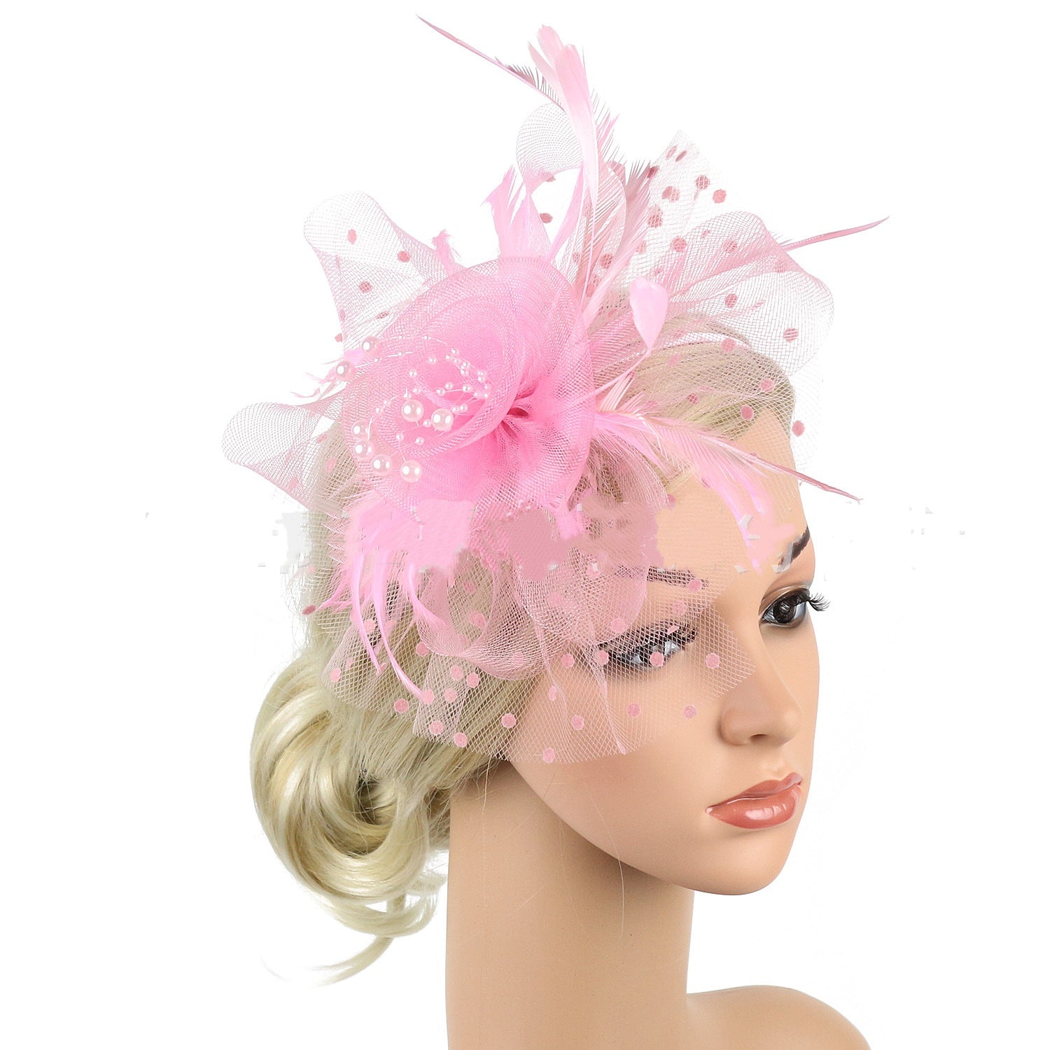 Headwear Bridal Hair Accessories Mesh Billycock Headband Maisonore