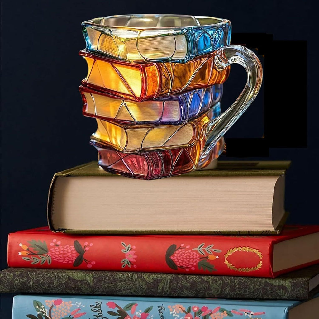 Painted Book Coffee Cup Unique Book Stacking Coffee Cup Maisonore