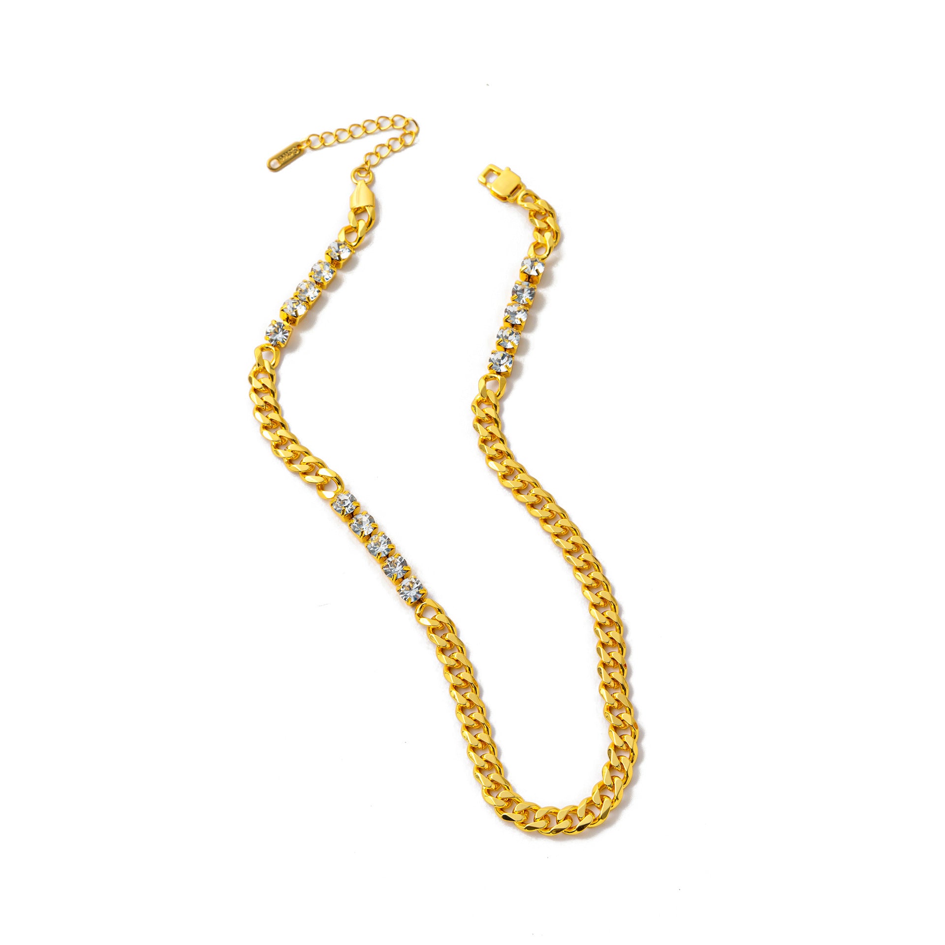 Electroplating Gold Hip-hop Titanium Steel Bracelet Necklace Color Protection maisonore shop