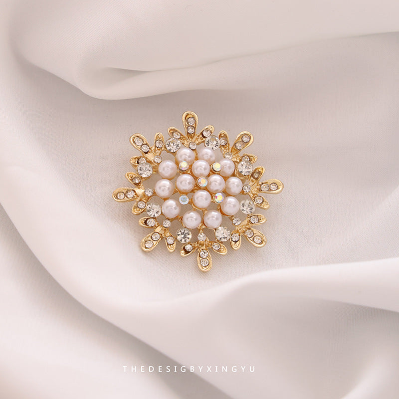 New Alloy Brooch High Sense Niche High-end Pin Coat Suit High-end All-match Corsage Maisonore