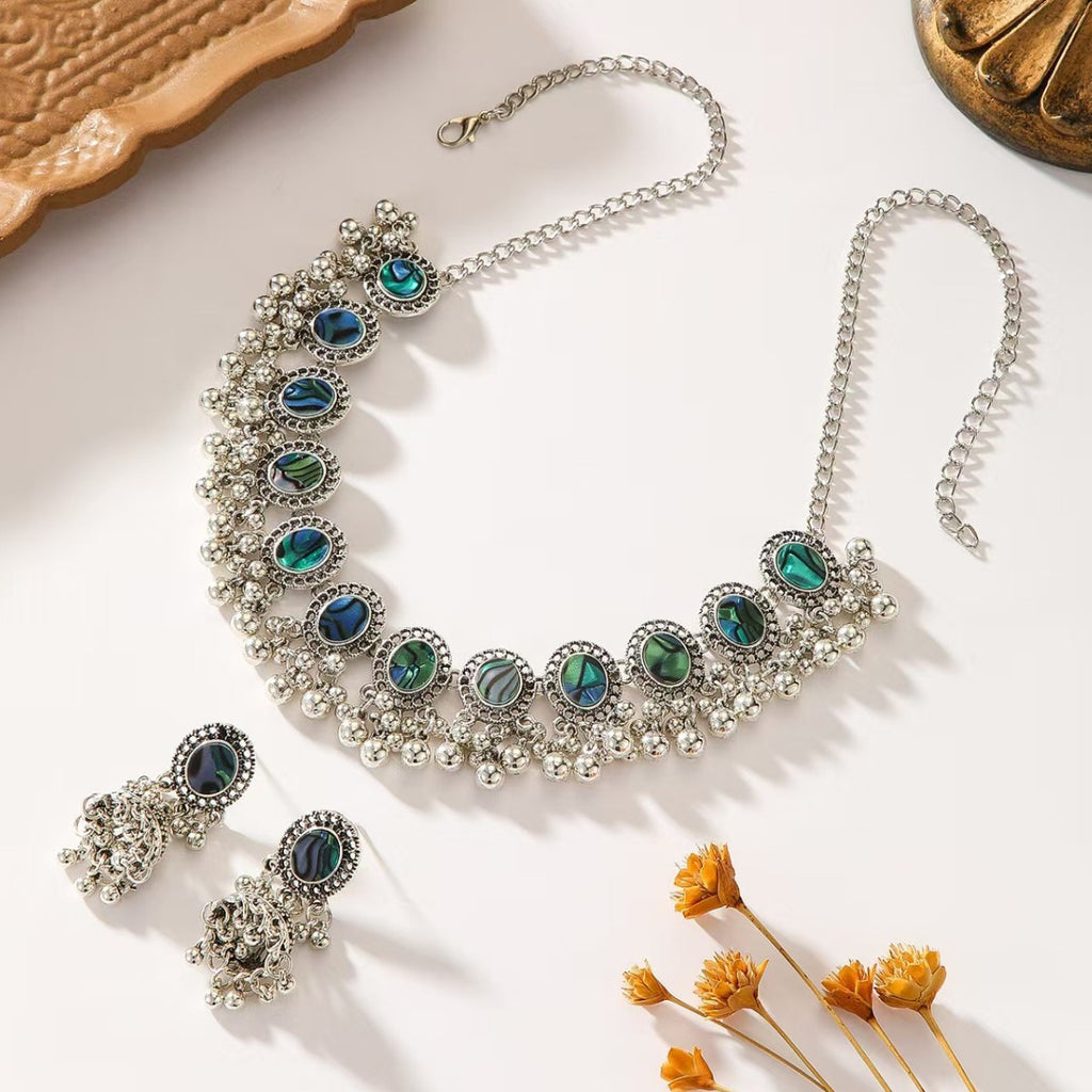 European And American Retro Indian Style Abalone Shell Bohemian Round Ethnic Style Maisonore