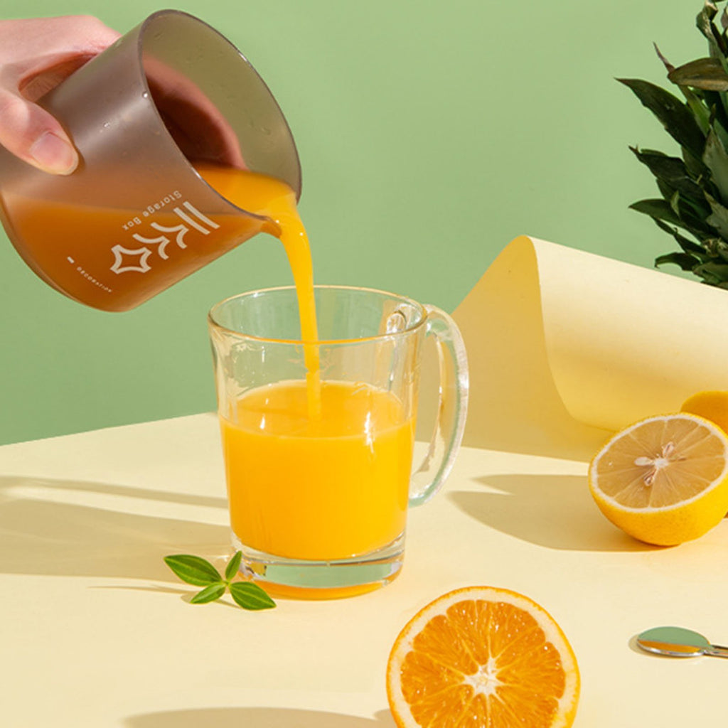 Mini Portable Manual Juicer Citrus Juicer Manual Lemon Squeezer Lime Orange Juicer Homemade DIY Fruit Orange Separating Juicer Fruit Separator Not Splash Semi-Transparent Non-electric Lemon Squeezer Maisonore