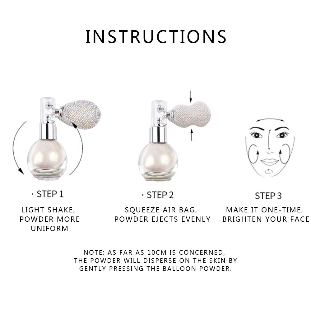 Spray Brightening Glitter Powder Body Powder Highlighter Maisonore